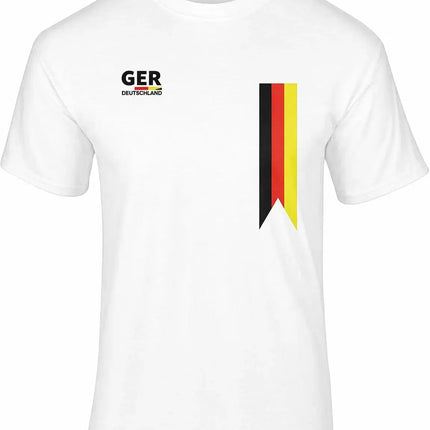 Deutschland Trikot weiß WM 2026 - T-Shirt Herren & Damen - Weltmeisterschaft Shirt mit Flagge