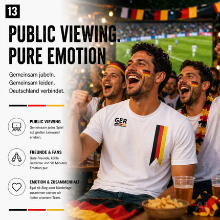 Deutschland Trikot weiß WM 2026 - T-Shirt Herren & Damen - Weltmeisterschaft Shirt mit Flagge – Detailansicht 5