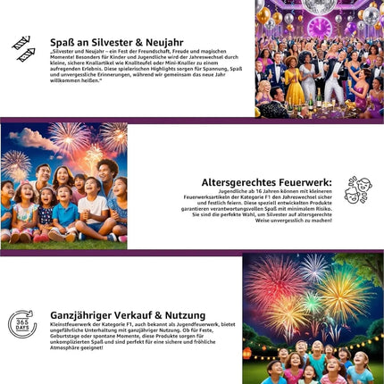 Diabolo XXL Party-Set – 70 Teile für Silvester 2026 & Neujahr | Sicheres Set (Diabolo)