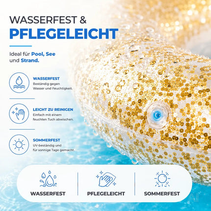 Donut Schwimmring aufblasbar Ø 120 cm – Schwimmreifen für Pool, See, Strand & Wasser – Detailansicht 3