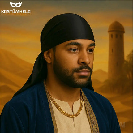 Durag Cap – Stylisches Kopf-Accessoire für Kostüme, Fasching & Themenpartys (Rot)