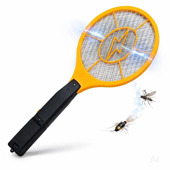 Elektrische Fliegenklatsche Batteriebetrieben – Insekten- und Mückenfänger für Fliegen, Mücken