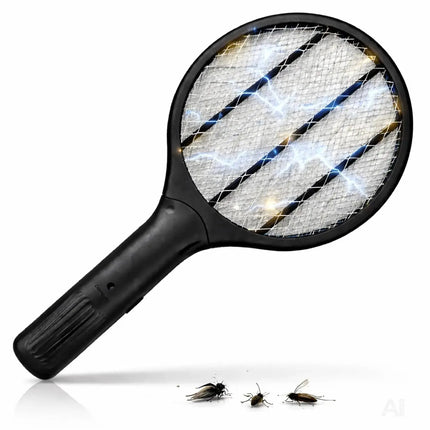 Elektrische Fliegenklatsche Batteriebetrieben – Insekten- und Mückenfänger für Fliegen, Mücken