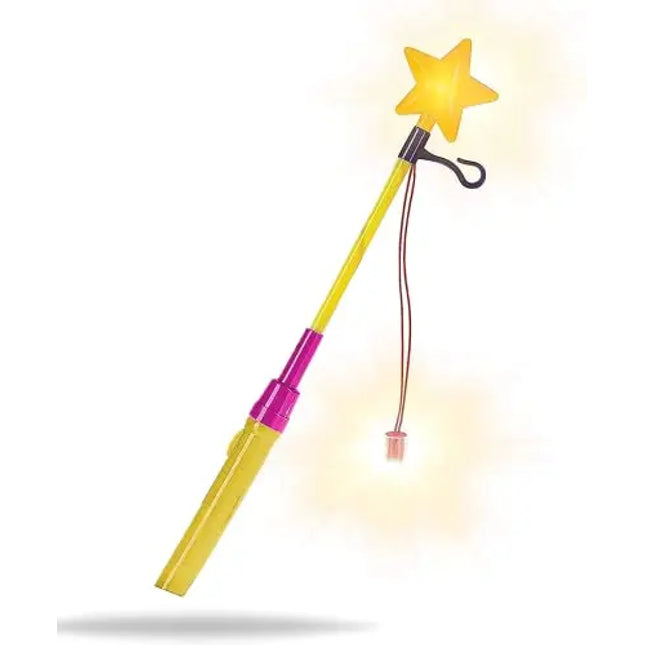 Elektrische Laterne pink für AA Batterien - Laternenstab St. Martin Laternen für Halloween & St. Martin