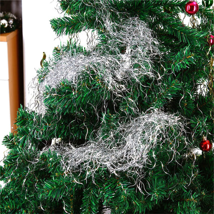 Engelshaar Silber gelockt 15 gr. Lametta Silber für Weihnachten Advent Deko Dekoration