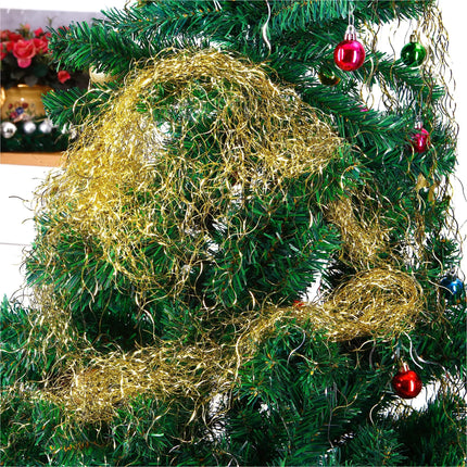 Engelshaar Weihnachten 15 gr. gelockt Lametta Gold Advent Deko Dekoration
