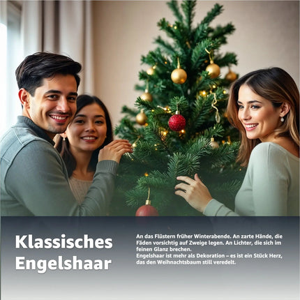 Engelshaar Weihnachten 15 gr. gelockt Lametta Gold Advent Deko Dekoration