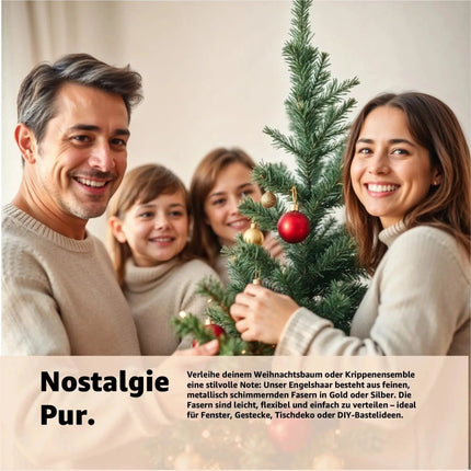 Engelshaar für Weihnachten & Advent als Dekoration & Deko ca. 15 Gramm (Gold)