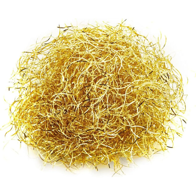 Engelshaar - gelockt Lametta ca. 15 Gramm - für Weihnachten & Advent als Deko Dekoration (Gold)