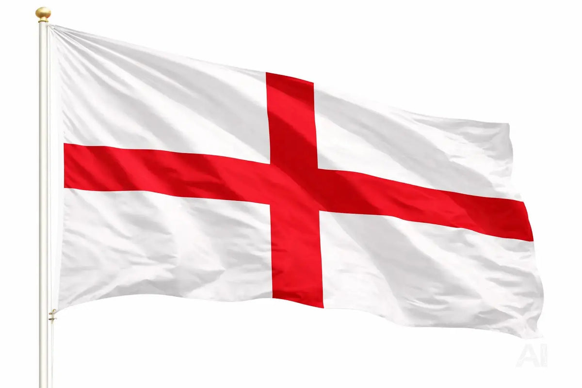 England Flagge 90x150 cm – WM 2026 Weltmeisterschaft Fahne Fanartikel aus strapazierfähigem Polyester mit Metallösen