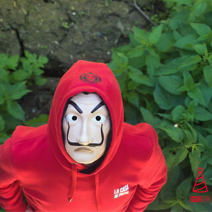 FASCHINFEVER LED Purge Maske rot - Kostümmaske steuerbar für Halloween, Fasching & Karneval als Kostüm für Herren & Damen (Kopie)