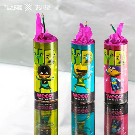 FLAME X BURN Hans Dampf XXL Set – 8-teiliges Jugendspaß und Tischartikel Kat. F1