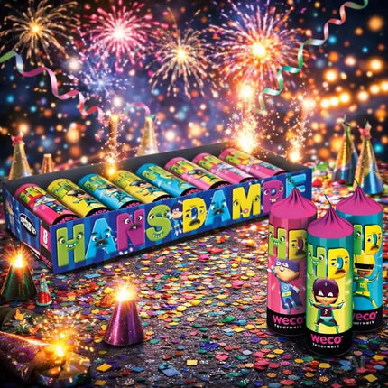 FLAME X BURN Hans Dampf XXL Set – 8-teiliges Jugendspaß und Tischartikel Kat. F1