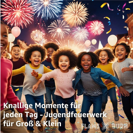 FLAME X BURN Summer Fountains 4er-Pack – Unterhaltung & Tischdeko Kat. F1 für Feiern, Silvester und Junge Gäste 2025