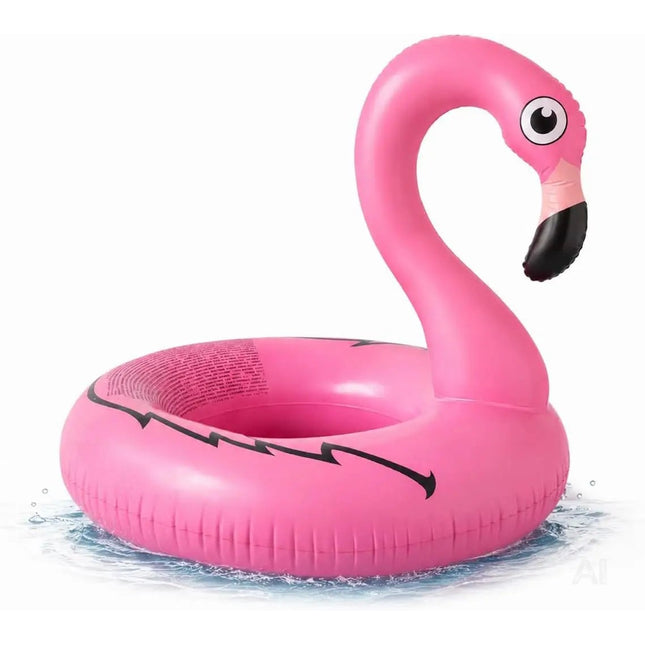 Flamingo Schwimmring aufblasbar Ø 110 cm – Schwimmreifen für Pool, See, Strand & Wasser