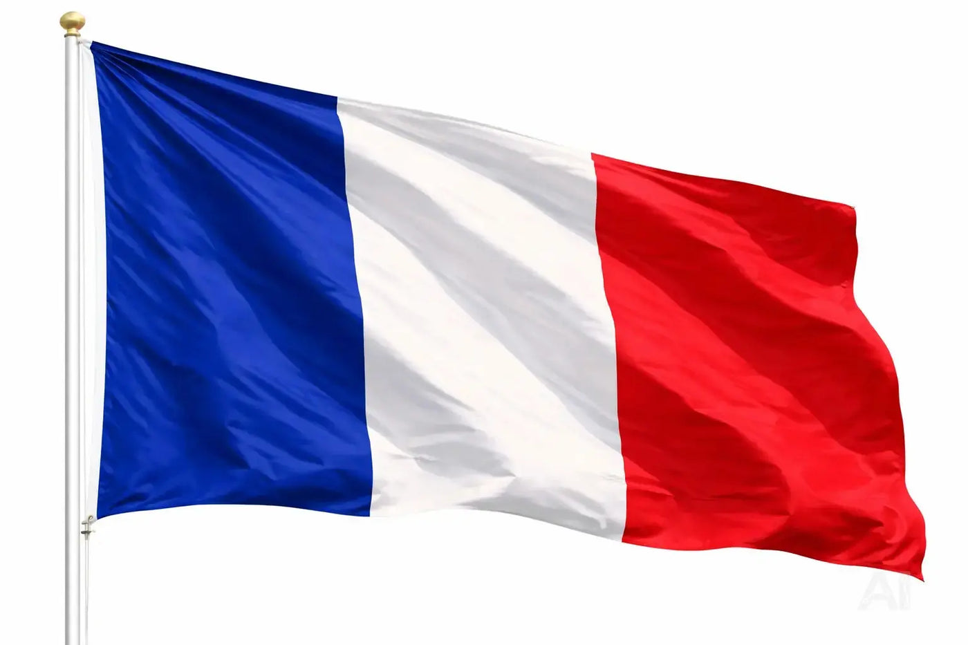 Frankreich Flagge 90x150 cm – WM 2026 Weltmeisterschaft Fahne Fanartikel aus strapazierfähigem Polyester mit Metallösen