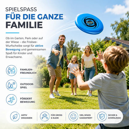 Frisbee Wurfscheibe für Kinder & Erwachsene – Wurfring als Garten-, Strand- & Outdoor-Spielzeug – Detailansicht 2