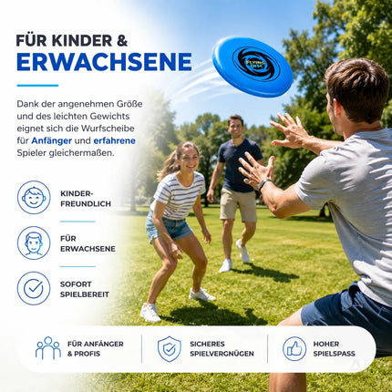 Frisbee Wurfscheibe für Kinder & Erwachsene – Wurfring als Garten-, Strand- & Outdoor-Spielzeug – Detailansicht 4