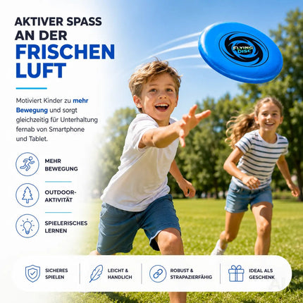 Frisbee Wurfscheibe für Kinder & Erwachsene – Wurfring als Garten-, Strand- & Outdoor-Spielzeug – Detailansicht 5