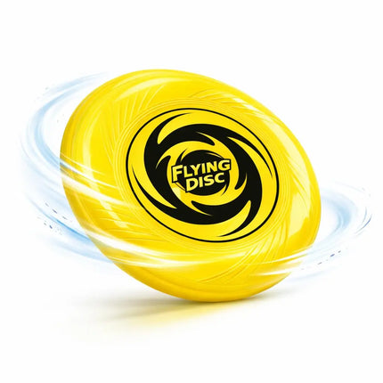 Frisbee Wurfscheibe für Kinder & Erwachsene – Wurfring als Garten-, Strand- & Outdoor-Spielzeug (Gelb)