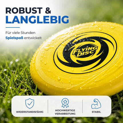 Frisbee Wurfscheibe für Kinder & Erwachsene – Wurfring als Garten-, Strand- & Outdoor-Spielzeug – Detailansicht 4