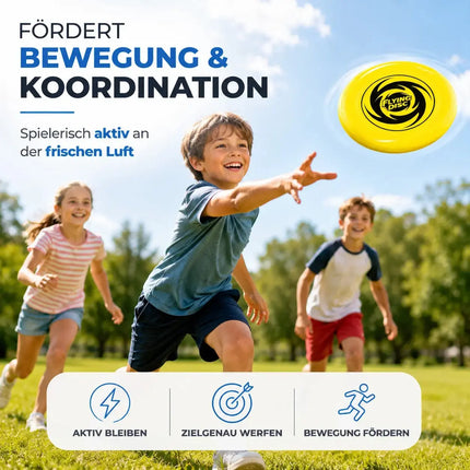 Frisbee Wurfscheibe für Kinder & Erwachsene – Wurfring als Garten-, Strand- & Outdoor-Spielzeug – Detailansicht 5