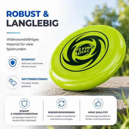 Frisbee Wurfscheibe für Kinder & Erwachsene – Wurfring als Garten-, Strand- & Outdoor-Spielzeug – Detailansicht 3