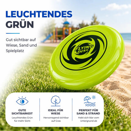 Frisbee Wurfscheibe für Kinder & Erwachsene – Wurfring als Garten-, Strand- & Outdoor-Spielzeug – Detailansicht 4
