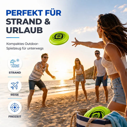 Frisbee Wurfscheibe für Kinder & Erwachsene – Wurfring als Garten-, Strand- & Outdoor-Spielzeug – Detailansicht 6