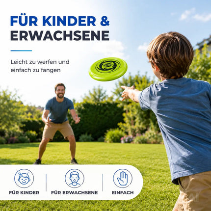 Frisbee Wurfscheibe für Kinder & Erwachsene – Wurfring als Garten-, Strand- & Outdoor-Spielzeug – Detailansicht 7