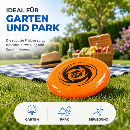 Frisbee Wurfscheibe für Kinder & Erwachsene – Wurfring als Garten-, Strand- & Outdoor-Spielzeug – Detailansicht 5