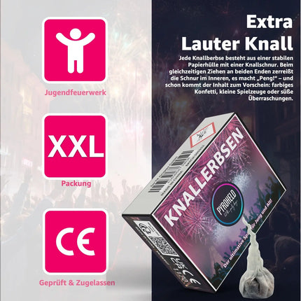 Fun Snaps - Knallteufeln & Knallerbsen - Ideal für Jugendliche und Kinder