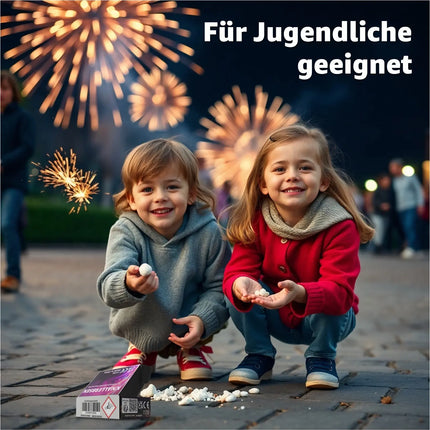Fun Snaps & Knallerbsen für Knallvergnügen für Silvester - Knallteufel für Jugendliche und Kinder - Jugendfeuerwerk