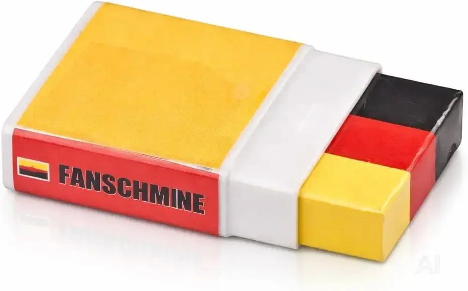 Fußball Fan Schminkstift Deutschland – Schminkfarben Rot Schwarz Gelb zur WM 2026 für Damen und Herren Weltmeisterschaft