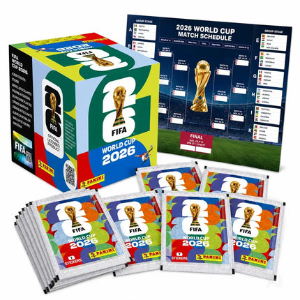 Fußball WM 2026 Sammelsticker Set mit Panini Stickern inkl. WM Spielplan