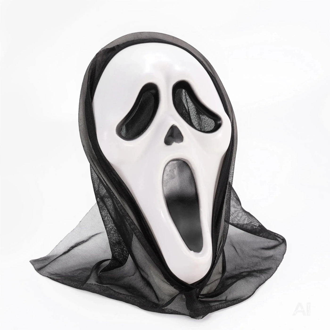 Ghostmaske - Scream Maske Kostümmaske - Ghostface Horror Verkleidung an Halloween & Fasching für Herren & Damen
