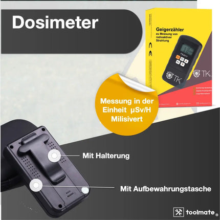 Geigerzähler - Dosimeter - Strahlenmessgerät - Strahlungsmessgerät Geiger Counter zur Messung μSv/H