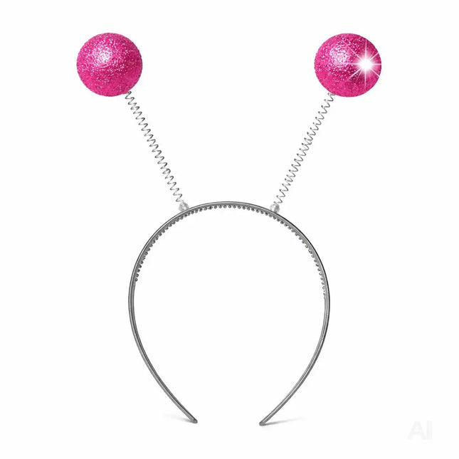 Haarreif Kopfhut mit Schmetterling Bommel Wackel Alien Fühler – Fasching & Karneval