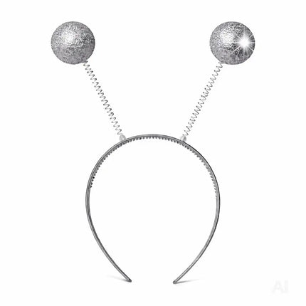 Haarreif Kopfhut mit Schmetterling Bommel Wackel Alien Fühler – Fasching & Karneval