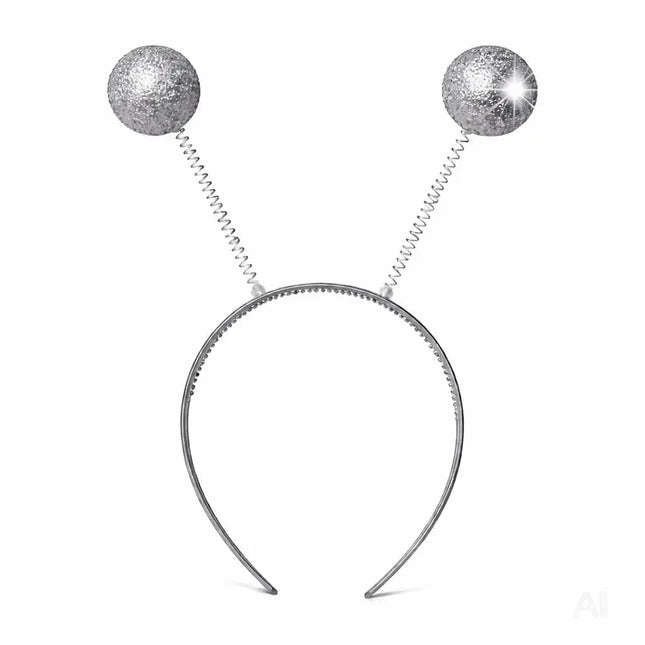 Haarreif Kopfhut mit Schmetterling Bommel Wackel Alien Fühler – Fasching & Karneval