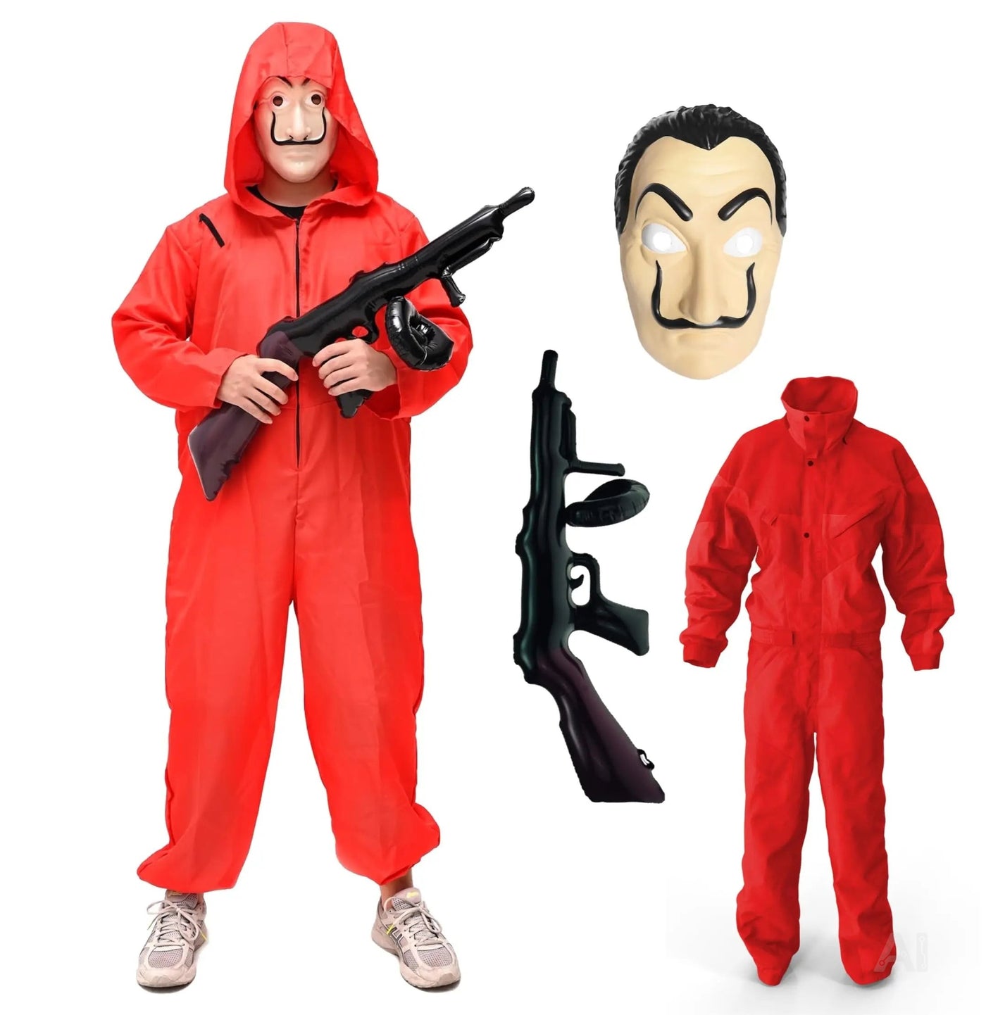 Haus des Geldes Kostüm Set für Erwachsene Unisex - Damen & Herren - Fasching & Karneval