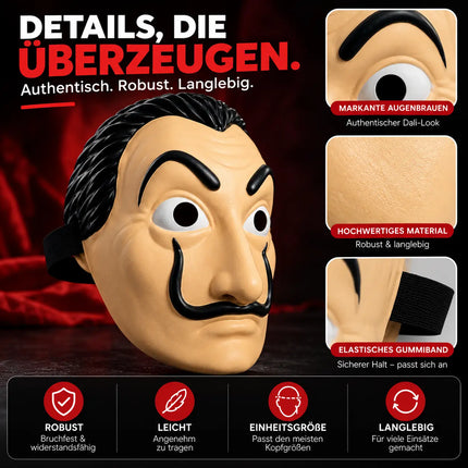 Haus des Geldes Maske - Kostümmaske - Salvador Dali - Fasching & Halloween