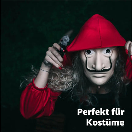 Haus des Geldes Maske Verkleidung casa del papel Bella Ciao Haus für Herren, Damen Erwachsene