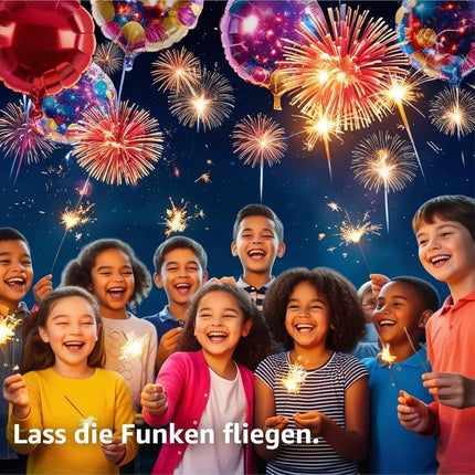 Hochwertiges Jugendfeuerwerk: Happy Sparks® Smiley Maxi Pack - 8-teiliges - TK Gruppe® Offizieller Onlineshop