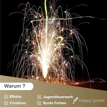 Hochwertiges Jugendfeuerwerk: Happy Sparks® Smiley Maxi Pack - 8-teiliges - TK Gruppe® Offizieller Onlineshop