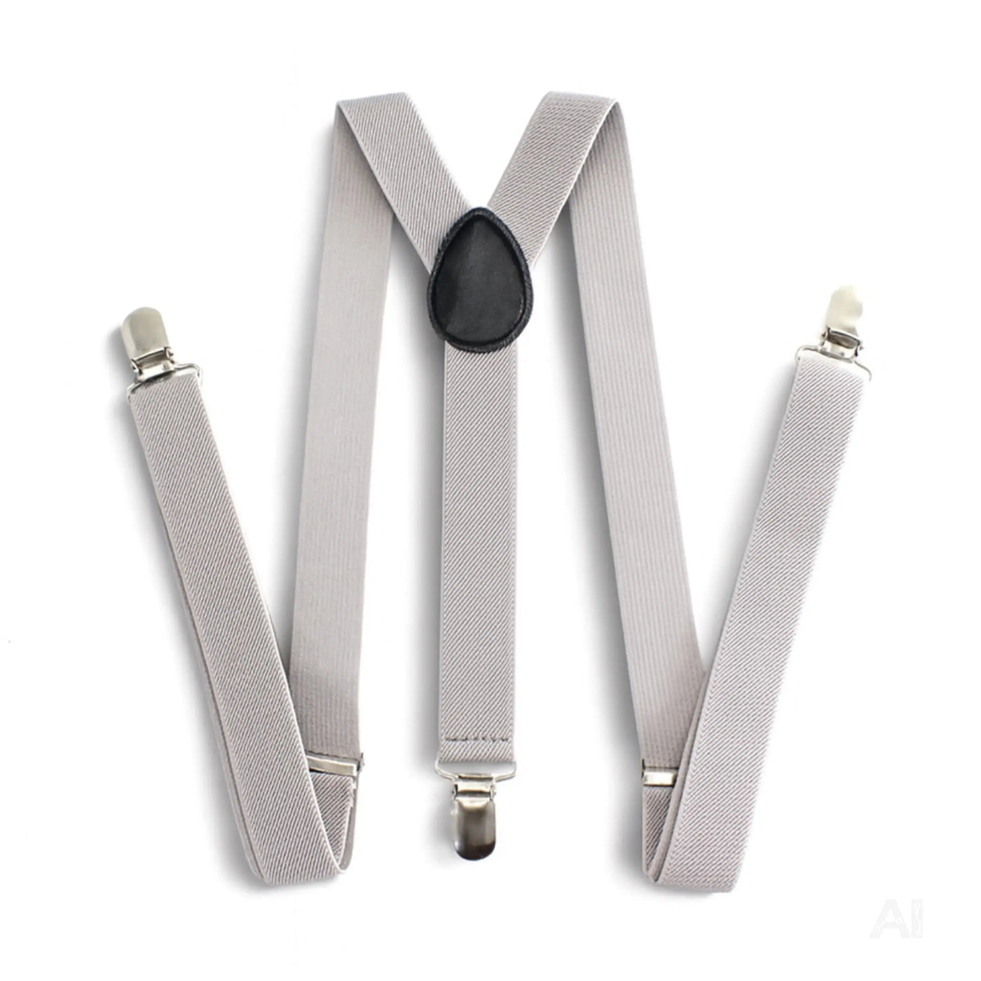 Hosenträger für Herren – elastisch & flexibel – 1920 Accessoires wie Gatsby, Charleston für Fasching & Karneval (grau)