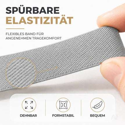 Hosenträger für Herren – elastisch & flexibel – 1920 Accessoires wie Gatsby, Charleston für Fasching & Karneval (grau)