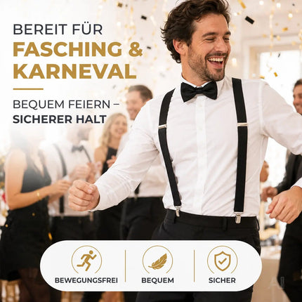 Hosenträger für Herren – elastisch & flexibel – 1920 Accessoires wie Gatsby, Charleston – Detailansicht 5