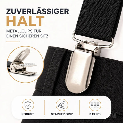 Hosenträger für Herren – elastisch & flexibel – 1920 Accessoires wie Gatsby, Charleston – Detailansicht 8