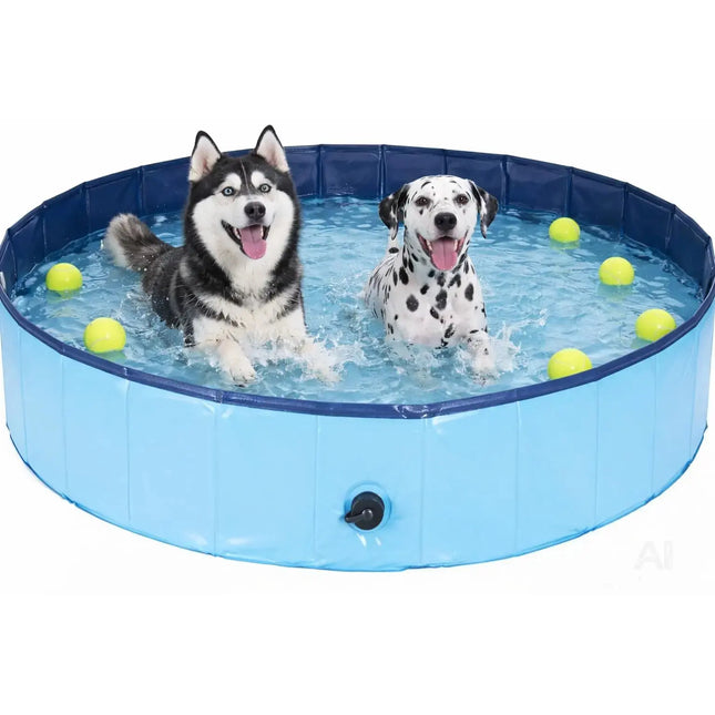 Hundepool Ø 80 cm – Hundeplanschbecken & Hundebadewanne für Hunde & Haustiere – Kratzfester